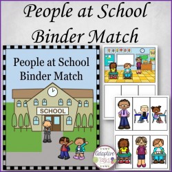 People at School Binder Match